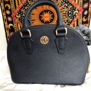 DKNY small black saffiano leather tote